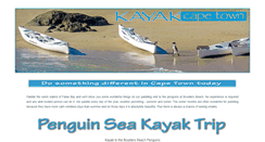 Desktop Screenshot of kayakcapetown.co.za